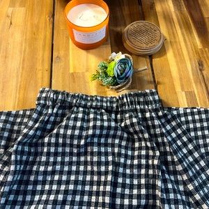 Madewell Gingham skirt